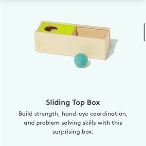 Interactive Sliding Box Toy - from the “Thinker” Play Kit